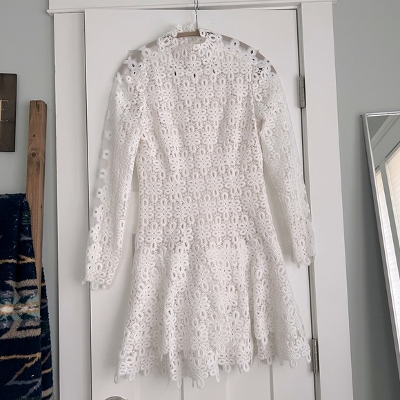 SIMKHAI Signature Joy Guipure Lace Mini Dress ASO Taylor Swift - Picture 3 of 15